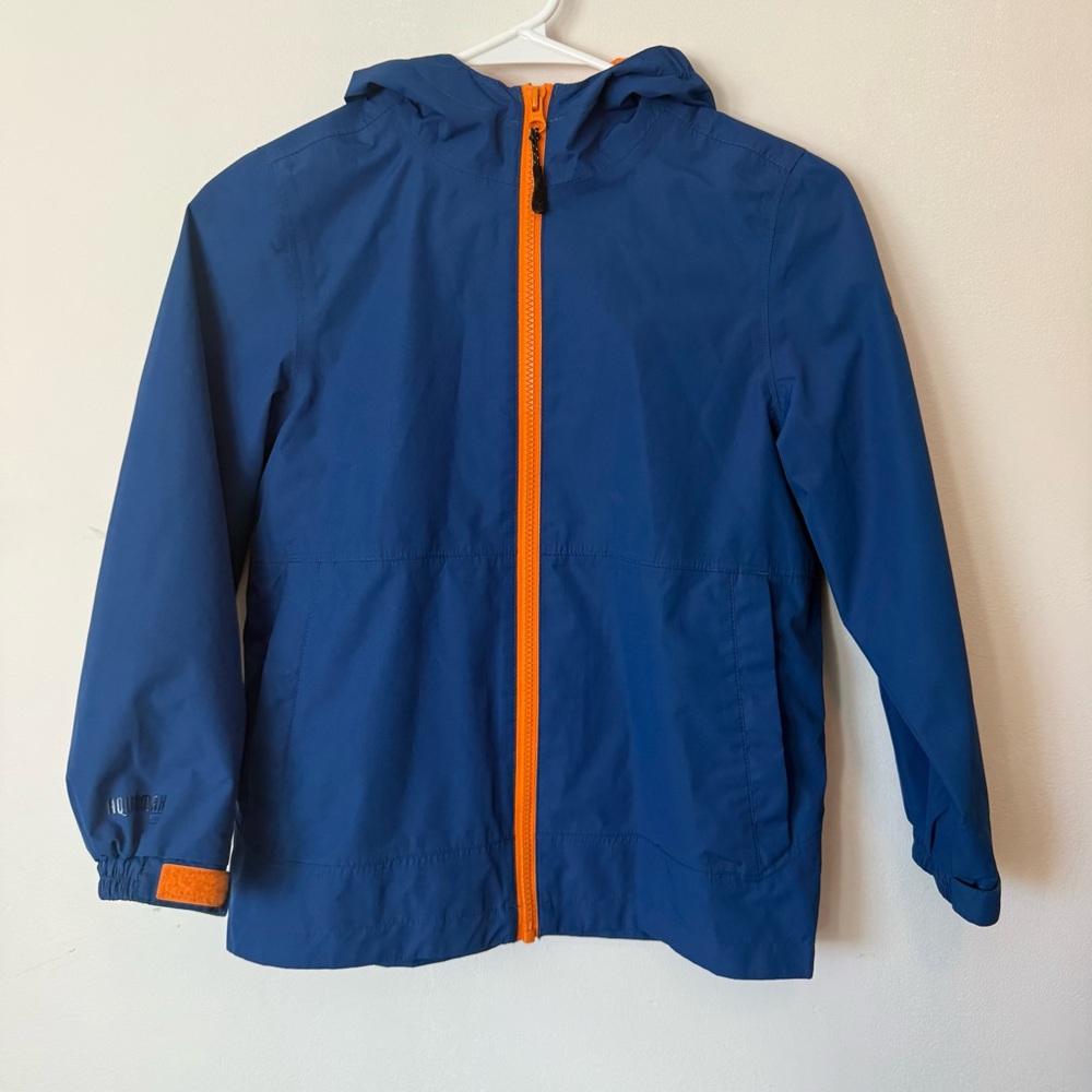 McKinley Aquamax Kids Blue&Orange Lightweight Raincoat with Hood size Small